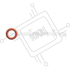 Уплотнитель мультиклапана Siemens, Bosch, Neff, Gaggenau 00633878