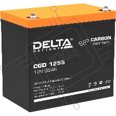 Аккумуляторная батарея Delta CGD 1255 напряжение 12В, емкость 55Ач (230х138х205mm)