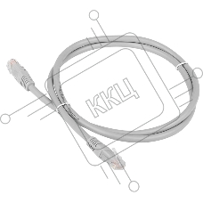 Кабель Patch cord Lanmaster TWT-45-45-5.0/6-GY 5м UTP Cat 6 Grey