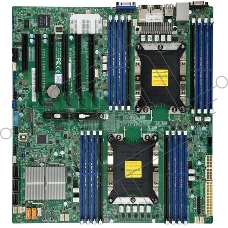 Материнская плата Supermicro MBD-X11DPI-N-B, LGA 3647, Intel C621, 16xDDR4, 14xSATA, 1xM.2, 6xPCI-E 3.0 (x16, x8), 2x 1Gb LAN, 1xVGA, 4xUSB-A 2.0, 3xUSB-A 3.2 Gen 1, 2xCOM, E-ATX, Bulk