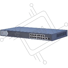 Коммутатор Hikvision DS-3E0518P-E 17G 1SFP 16PoE+ 230W неуправляемый