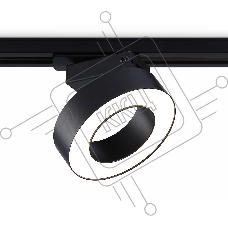 Трековый однофазный светодиодный светильник Ambrella light GL6868 BK черный LED 15W 4200K D115*80