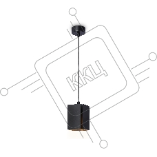 Светильник подвесной TN5125 BK черный E27 max 40W 80*80*1150