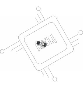 Выключатель-кнопка  металл 220V 2А (2с) (ON)-OFF  Ø10.2  черная  Mini  REXANT