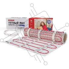 Тёплый пол (нагревательный мат) REXANT Classic RNX -0,5-75 (площадь 0,5 м2 (0,5 х 1,0 м)), 75 Вт двухжильный с экраном
