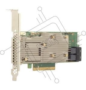Контроллер MegaRAID 9460-8I SGL (05-50011-02), PCIe 3.1 x8 LP, SAS/SATA/NVMe, RAID 0,1,5,6,10,50,60, 8port(2 * int SFF8643), 2GB Cache, 3508ROC