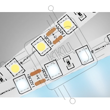 Светодиодная лента Ambrella light GS2003 5050 60Led/ 14.4W m/ 12V IP20 6500K/ 5000*10*1.87mm (2 конт.)