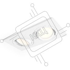 Комплект встраиваемого поворотного светильника Ambrella light XC7635080 SWH белый песок MR16 GU5.3 (C7635, N7001)