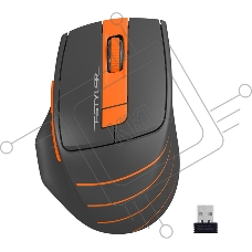 Мышь беспроводная A4Tech Fstyler FG30 серый/оранжевый, 2000 dpi, радиоканал, USB, кнопки - 5