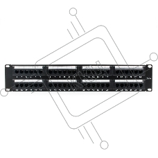 Монтажное оборудование Gembird Коммутационная панель Cablexpert с задним организатором, 48 портов категории 5E, размер 19''( NPP-C548CM-001)