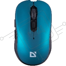 Мышь беспроводная Defender Gassa MM-105 бирюзовый, 1600 dpi, радиоканал, USB, кнопки - 6