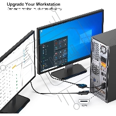 Переходник видео Premier 5-983B HDMI/VGA (f) 0.15м. черный