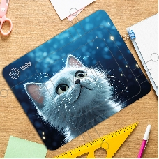 Коврик для мыши Cactus White Cat 300x250x3мм (CS-MPC-D11M)