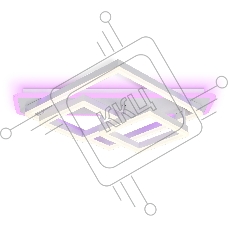 Светильник Ambrella light FA8531 WH белый 132W 3000K-6400K+RGB 630*570*160 (ПДУ РАДИО 2.4G)