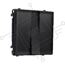Комплект механизма 3-кл выключателя SIGMA Черный матовый 10A-250V QUANT PRO (SP8050, PR133)
