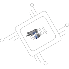 Набор замены ролика захвата и тормозной площадки кассеты (лоток 2) HP CLJ CP5225/Ent 700 M750 (CE710-69007/CE710-67007)
