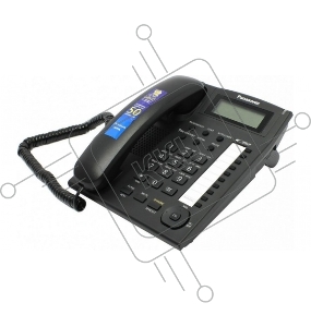Телефон Panasonic KX-TS2388RUB (черный) {индикатор вызова,повторный набор последнего номера,4 уровня громкости звонка}