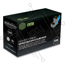 Картридж лазерный Cactus CS-CE255X-MPS черный (15000 стр.) для HP LaserJet M521 Pro 500 MFP, M521dn Pro MFP, M521dw Pro MFP, M525, M525c MFP, M525f, P3010, P3015, P3015d, P3015dn, P3015x