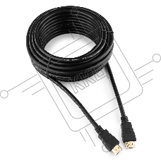 Кабель HDMI Cablexpert CC-HDMI4-10M, 19M/19M, v2.0, медь, позол.разъемы, экран, 10м, черный, пакет