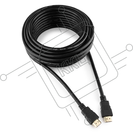 Кабель HDMI Cablexpert CC-HDMI4-10M, 19M/19M, v2.0, медь, позол.разъемы, экран, 10м, черный, пакет