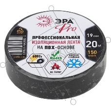 Изолента ЭРА PRO PRO150YEL ПВХ профессиональная 19мм х 20м 150 мкм, желтая
