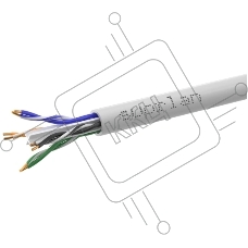 Кабель витая пара U/UTP кат.6 4х2х23AWG solid Cu LSZH нг(А)-HF Indoor Six (м) SUPRLAN 01-1030-1