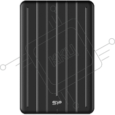Накопитель External SSD Silicon Power 256Gb Bolt B75 Pro <SP256GBPSD75PSCK> (USB 3.1 Gen2 Type C, 520/450Mbs, противоударный MIL-STD 810G, 124х82х12mm, 75g) Black