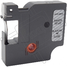Картридж ленточный Cactus CS-D1-40910 9мм, черный шрифт, прозрачный фон, 7м для DYMO LM 160, 210D, 280, PnP, 420P, 500 TS; Rhino Pro 6000, 5200, 4200