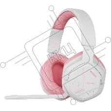 Гарнитура игровая беспроводная EH755 White-Pink (белый/розовый), подключение 2.4GHz+Bluetooth