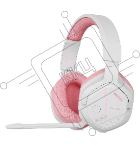 Гарнитура игровая беспроводная EH755 White-Pink (белый/розовый), подключение 2.4GHz+Bluetooth