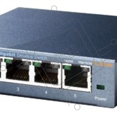 Коммутатор TP-Link SOHO  TL-SG105  5-port Desktop Gigabit Switch, 5 10/100/1000M RJ45 ports, metal case