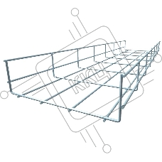 Лоток проволочный 100х60 L3000 сталь 4мм PL60х100х4.0 оцинк. КМ LO0661