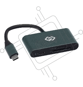 Устройство чтения карт памяти Type C Digma CR-СP2513-G серебристый