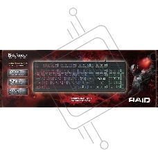 Клавиатура Defender Raid GK-778DL (45778) проводная, USB, черный