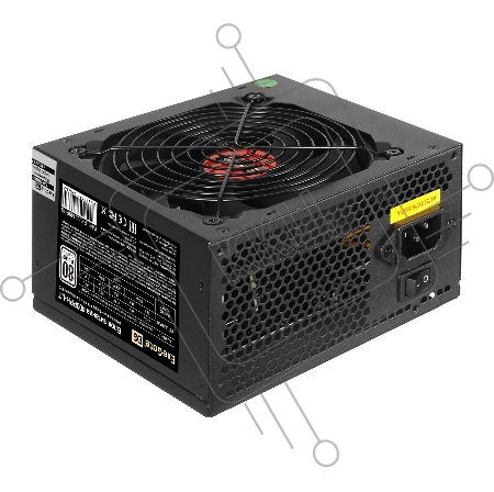Блок питания 400W ExeGate 80 PLUS® 400PPH-LT (ATX, APFC, КПД 82% (80 PLUS), 12cm fan, 24pin, (4+4)pin, PCIe, 5xSATA, 3xIDE, black, Color Box)
