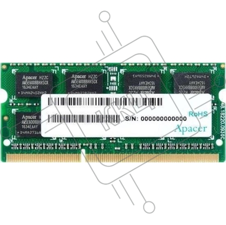 Оперативная память Apacer 4Gb DDR3 1600MHz (pc-12800) SO-DIMM 1,35V Apacer Retail AS04GFA60CATBGJ/DV.04G2K.KAM