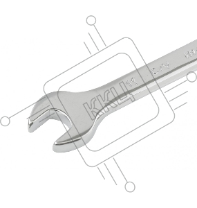 Ключ комбинированный, 11 мм, CrV, полированный хром// Matrix