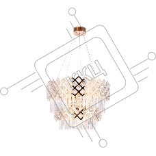 Светильник Ambrella light TR5275/8 GD/CL золото/прозрачный E14/8 max 40W D520*880