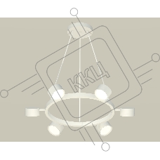 Светильник Ambrella light XB9191150/6 SWH белый песок GX53 (C9191, N8112)