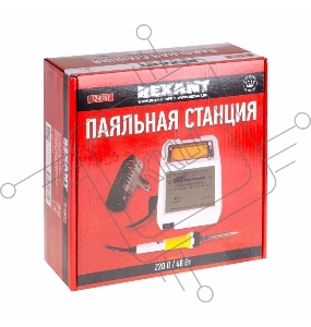 Паяльная станция REXANT (150-450 °С), 220 В/48 Вт