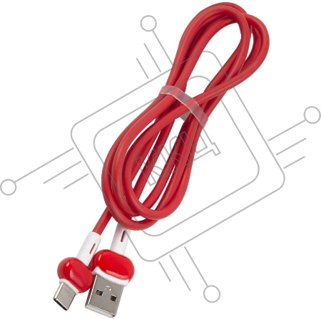 Кабель Redline Candy УТ000021994 USB Type-C (m) USB A (m) 1м красный