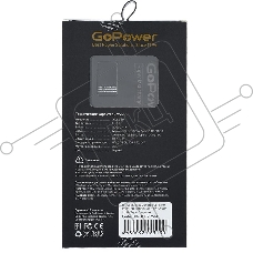 Внешний аккумулятор/ Внешний аккумулятор GoPower PB03-20 20000mAh 3.0A 22.5W 2USB/Type-C черный (1/50)