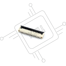 Разъем FPC Flip-Lock 0510-30RLGF 30 pin высота 1мм шаг 0,5мм