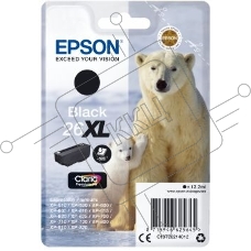 Картридж струйный Epson C13T26214012 черный для Epson XP-600/605/700/710/800 (500стр.) (12.2мл)