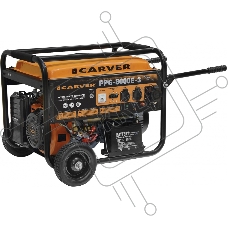 Электрогенератор бензиновый Carver PPG- 8000E-3, 6.5 кВт, 78 дБ, 88 кг