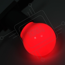 Лампа светодиодная d-45 3LED 1Вт шар E27 25лм 220В красн. Neon-Night 405-112