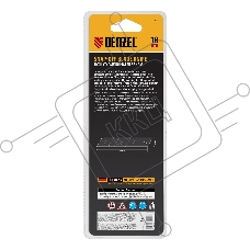 Нож, 18 мм, сменное лезвие, SK4, корпус из ABS + TPR, торцевой зажим  Denzel