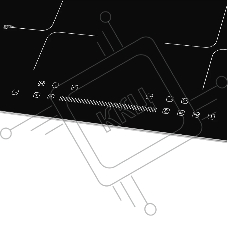 Встраиваемая варочная панель ICS 622 R Индукция, 60 см, 4 конфорки, черный цвет