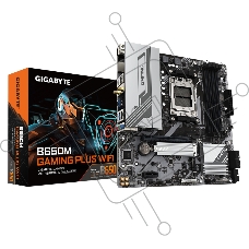 Материнская плата Gigabyte B650M GAMING PLUS WIFI, AM4, AMD B650, 4xDDR5, 4xSATA, 2xM.2, 1xPCIe 4.0 x16, 1xPCIe 3.0 x1, 2xDP, 1xHDMI, 1x2.5Gb LAN, Wi-Fi 6E, Bluetooth 5.3, 1xUSB-C 5Gbps, 5xUSB-A 5Gbps, 6xUSB-A 2.0, 3x3.5 мм, 7.1, mATX