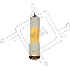 Светильник Ambrella Light XP7423040 SGR/PYG серый песок/золото желтое полированное MR16 GU5.3